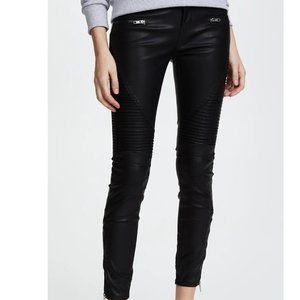 Blank NYC Black Vegan Moto Jeans Sz 27